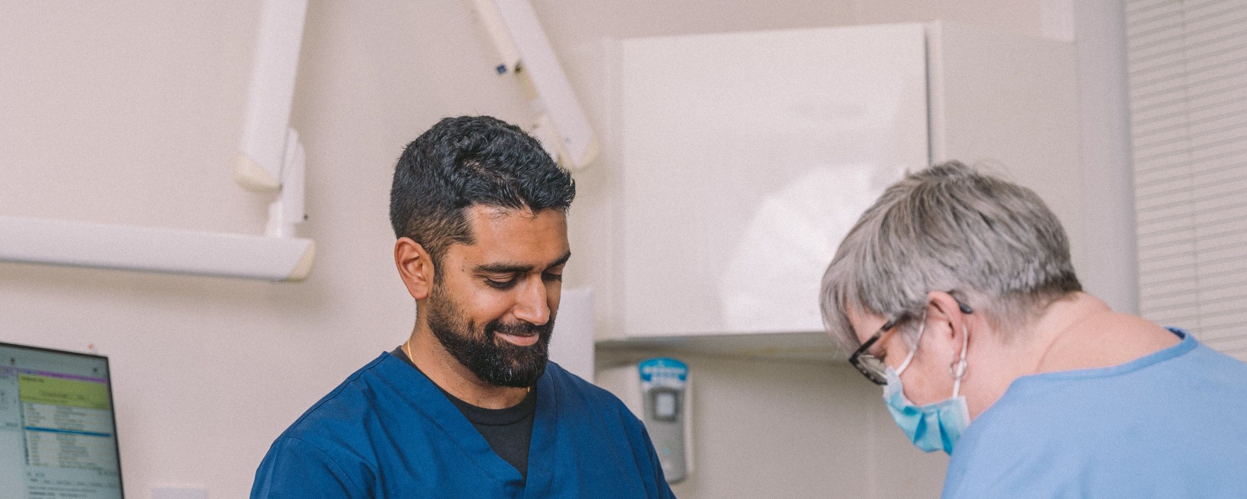 Invisalign clear aligners.